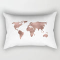 Nordic Pink Checkered Striped Cushion Pillowcase For Office Living Room