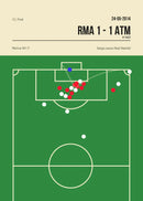 Football Canvas Wall Art Golden Goal Soccer Sports Poster Print