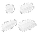 Transparent Storage Box Organizer Plastic Desk Drawer Jewelry Makeup Container
