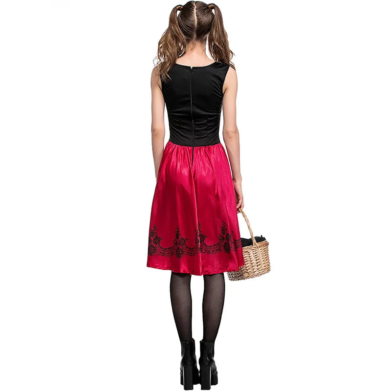 Little Red Riding Hood Costume Adult Girls Modern Cosplay Uniform