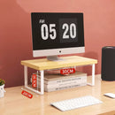 Monitor Raised Shelf Adjustable Laptop Stand Desktop Organizer Rack Holder
