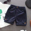 Toddler Cotton Shorts Boys Solid Color Lightweight Summer Clothes
