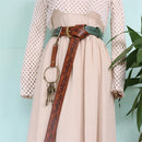 Renaissance Costume Belt Pouch Leather Holder With 3 Potion Bottles