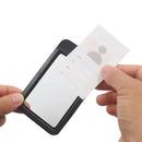 Retractable Card Holder Black Durable Work And Student Meal Accessory