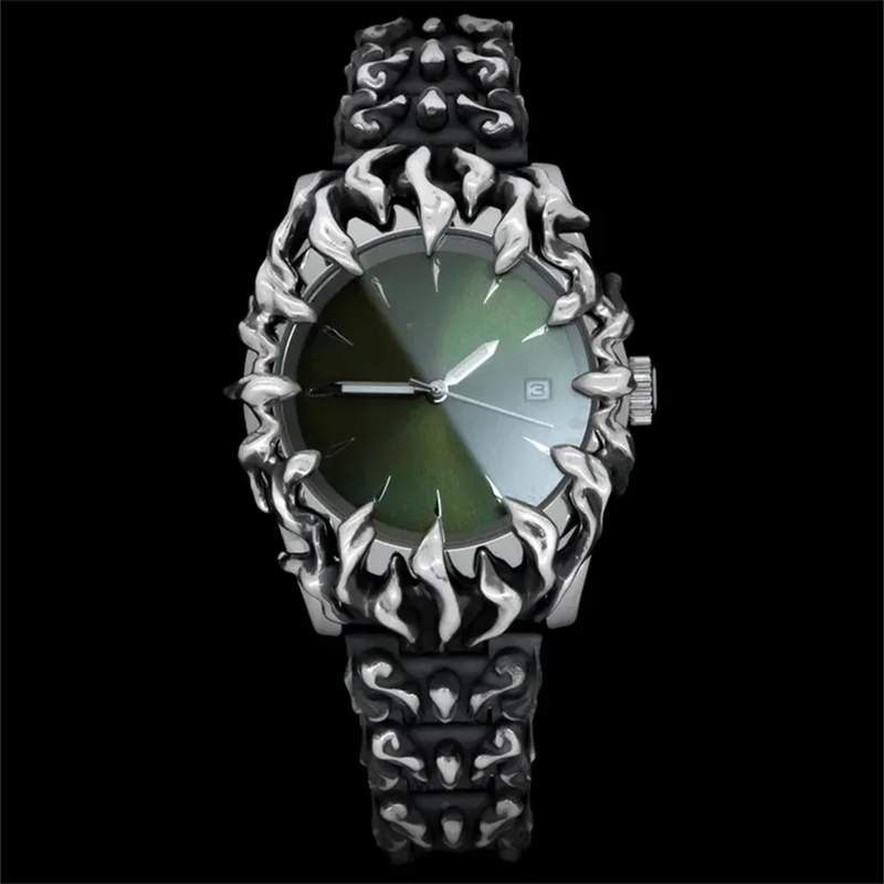 Retro Claw Watch European Style Alabaster Unique Shaped Timepiece