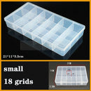 Plastic Organizer Box Clear Compartment Storage For Jewelry Tools