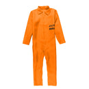Prisoner Cosplay Costume Orange Jumpsuit Adult Men Prison Uniform