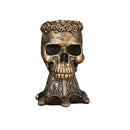 Skull Head Vase Resin Craft Creative Halloween Home Decoration