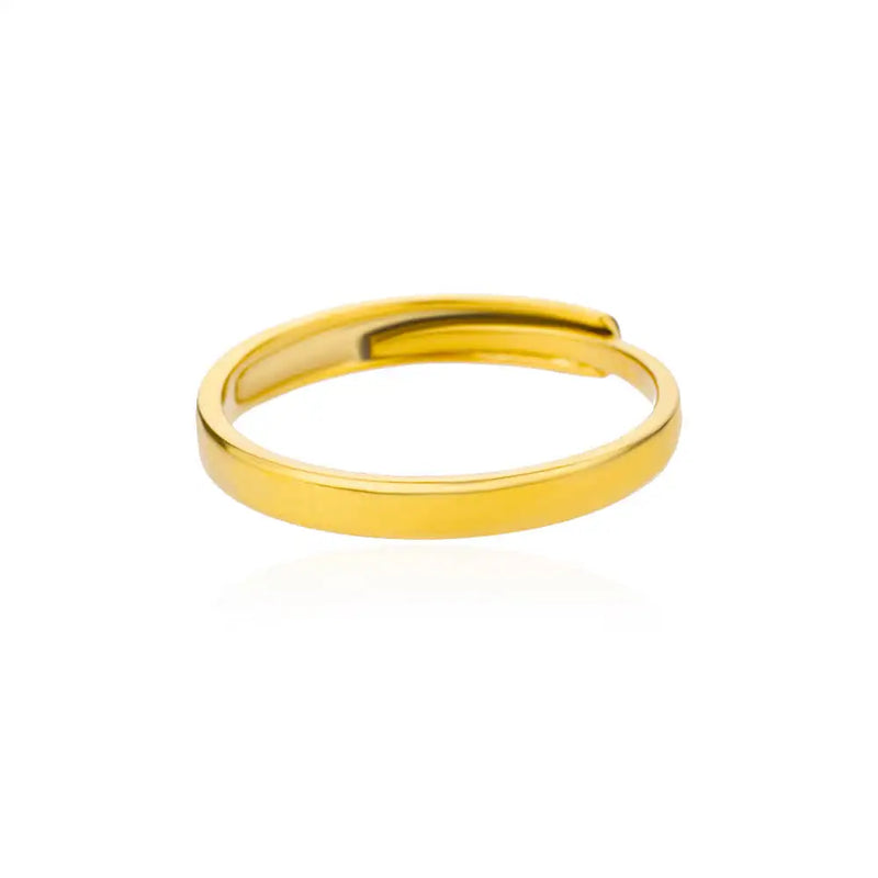 316L Stainless Steel Rings For Women Gold Color Classic Wedding Couple Rings