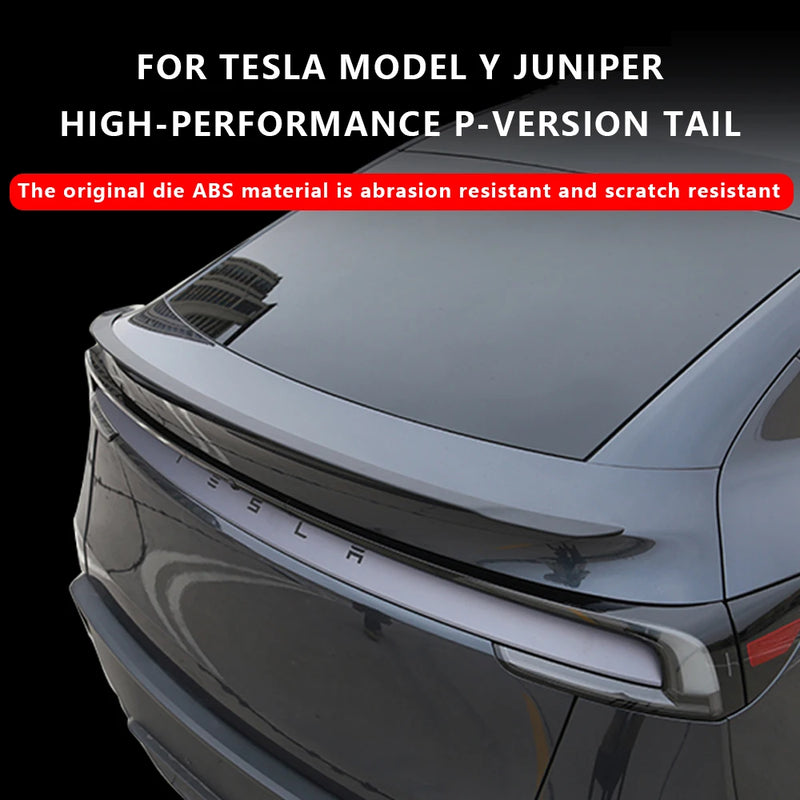 Tesla Model Y Rear Spoiler Carbon Fiber ABS Trunk Wing Lip