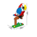 Colorful Micro Mini Building Blocks Parrot Model 3D Puzzle Toy