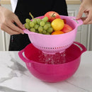 10 Pcs Rainbow Mixing Bowls Set Nesting Stackable Measuring Cups