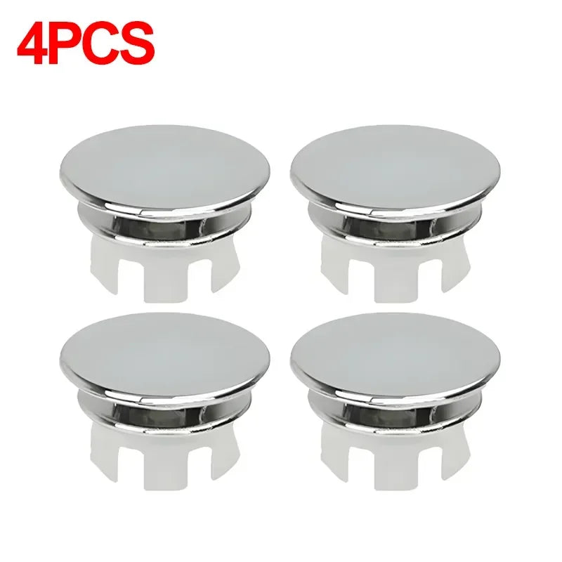 Sink Overflow Ring Cover Bathroom Basin Round Plastic Replacement