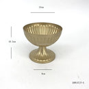 Metal Vase Golden Decorative Flower Arrangement Sculpture Ornament