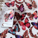 Vintage Butterfly Stickers 30pcs DIY Decorative Scrapbook Journal Labels