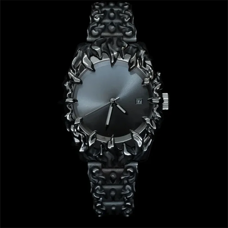 Retro Claw Watch European Style Alabaster Unique Shaped Timepiece