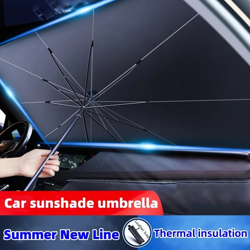 Car Sunshade Umbrella Windshield Protector For Summer Auto Shading