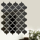 10pc Modern Geometric Gourd Acrylic Mirror Wall Stickers Set