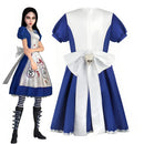 Alice Cosplay Costume Maid Apron Dress Halloween Party Outfit