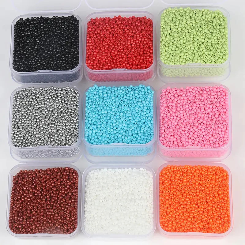 4000pcs 2mm Czech Glass Seed Beads For Jewelry Making Accessories