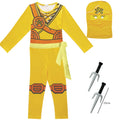 Kids Ninja Costume Jumpsuit Samurai Cosplay Outfit For Party