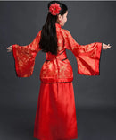 Girls Kimono Dress Traditional Chinese Japanese Style For Dance And Chorus