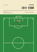 Football Canvas Wall Art Golden Goal Soccer Sports Poster Print