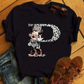 26 Letter Printed Women T-shirts Casual Graphic Summer Short Sleeve Tops