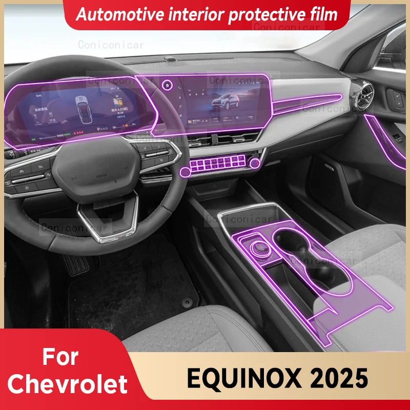 Chevrolet Equinox 2025 Center Console Protective Film Scratch Resistant