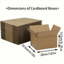 Mailing Shipping Boxes Brown Single Wall Corrugated Cardboard 7.87x4.13x5.31 Inches