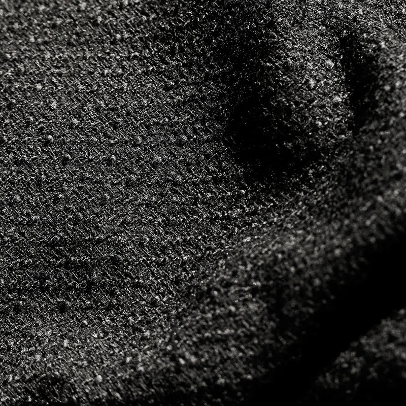 Black Tweed Fabric Thick Wool Texture For Coat Dress Sewing
