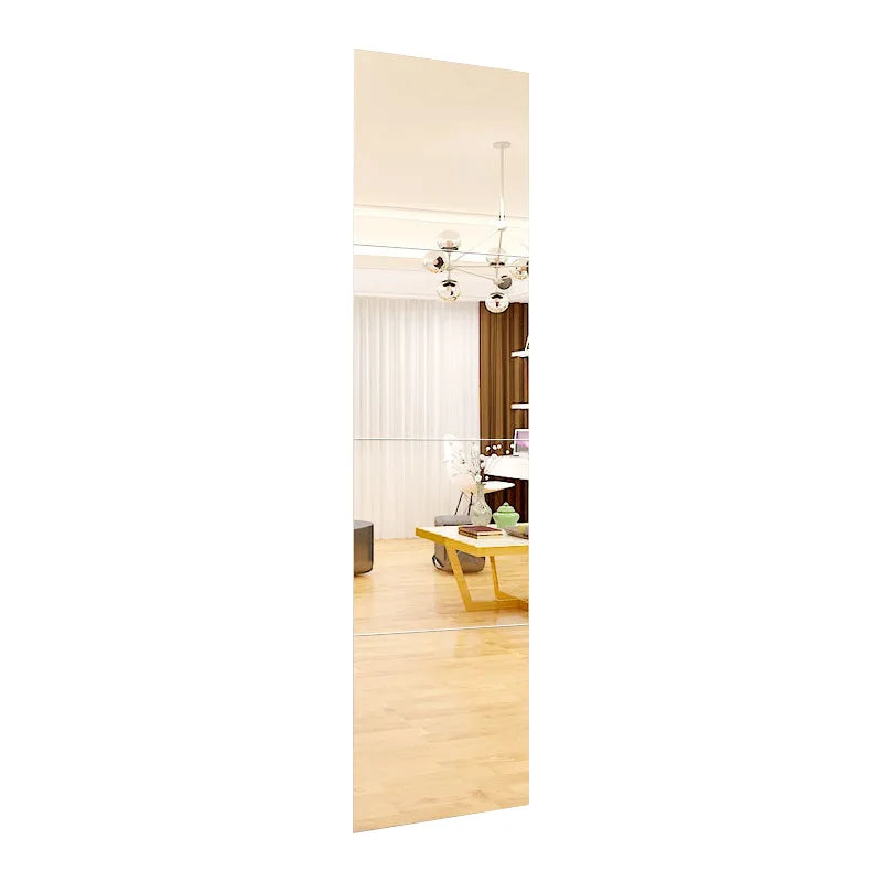 4pcs 3D Mirror Wall Stickers 30x30cm Thick Self-adhesive Decor