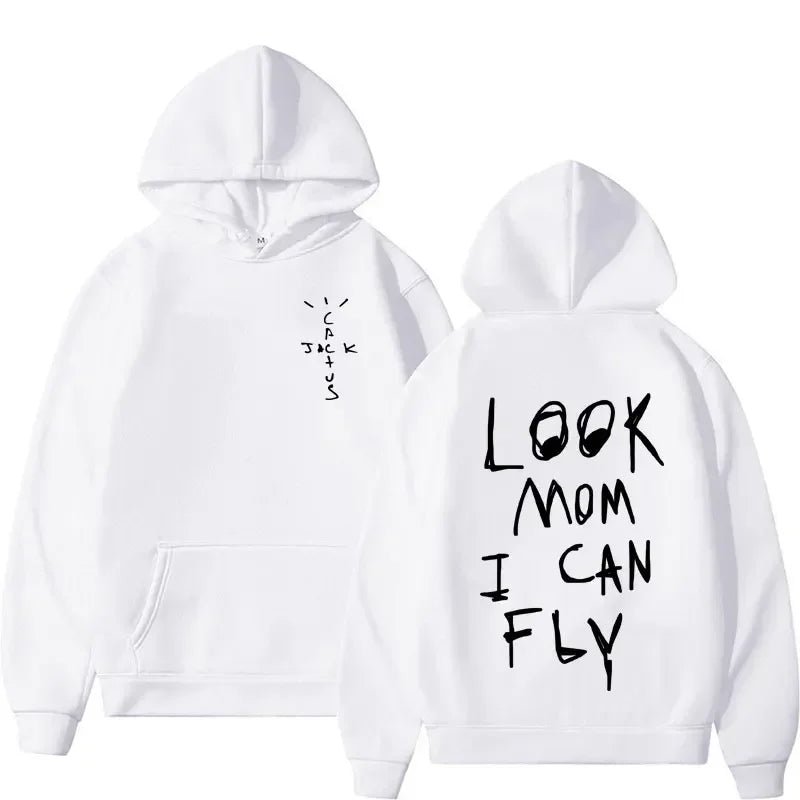 Cactus Jack Hoodie Oversized Hip Hop Streetwear Pullover Sweatshirt
