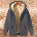 Men's Winter Jackets Fleece Lined Hooded Thermal Zip Up Coat
