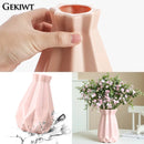 Plastic Flower Vase Nordic Style Diamond Shape For Wedding Decor