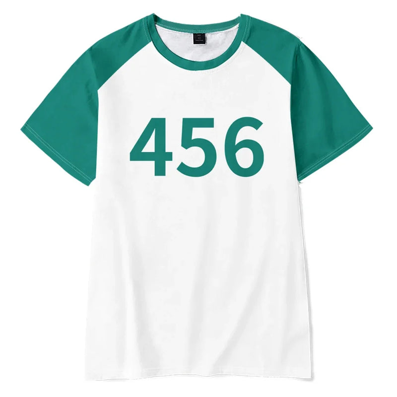 Squid Game Cosplay Costume Adult Unisex Player T-shirt Polyester