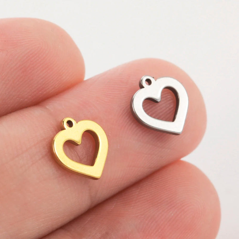 5pcs Stainless Steel Tree Of Life Charms For Jewelry Crafting