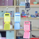 Mini Transparent Calculator Portable Flip Keychain Compact For Students