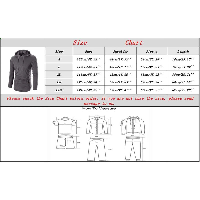 Men's Hoodies Casual Autumn Winter Loose Fit Solid Color Sweater