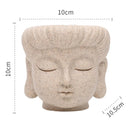 Buddha Head Flower Pot Planter Vase For Home Office Decor