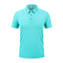 Men's Polo Shirt Short Sleeve Solid Color Lightweight Casual Top
