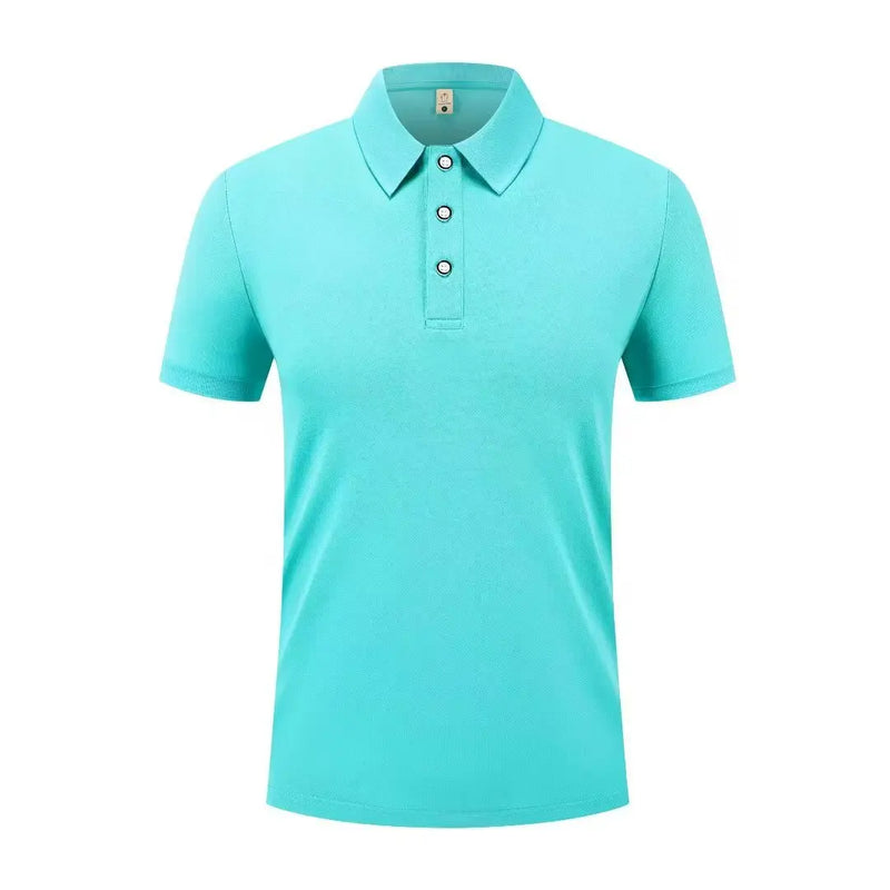 Men's Polo Shirt Short Sleeve Solid Color Lightweight Casual Top