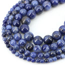Natural Stone Beads Blue Tiger Eye Amethyst Rose Quartz 4 To 10MM