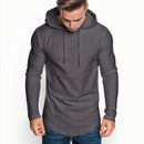 Men's Hoodies Casual Autumn Winter Loose Fit Solid Color Sweater