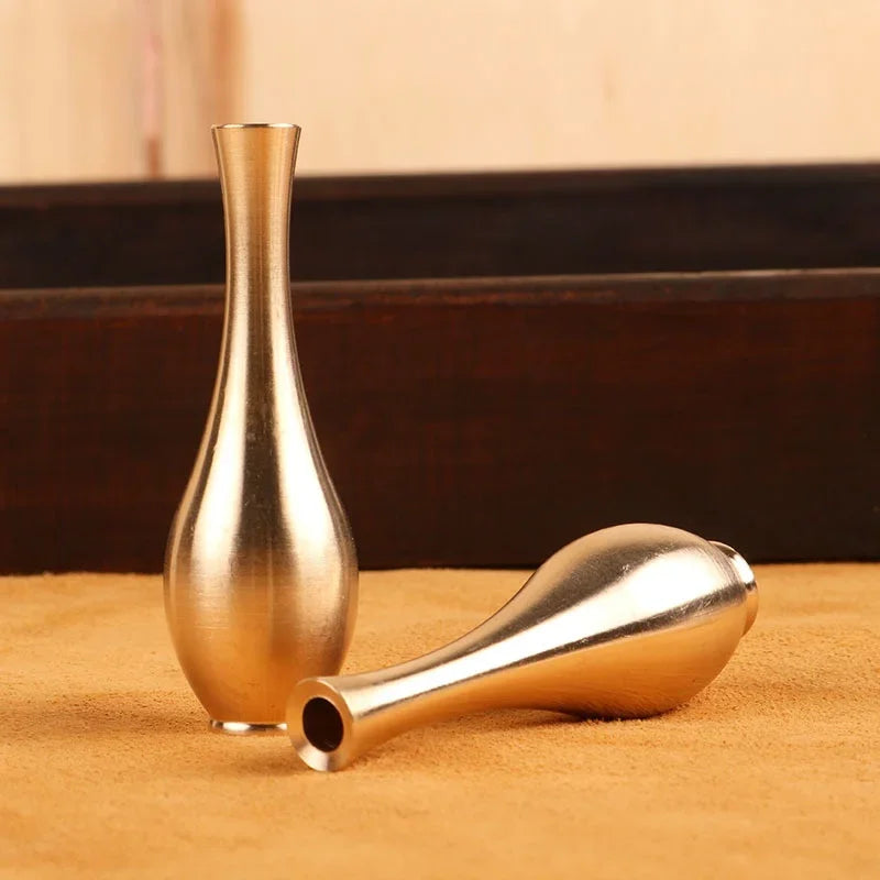 Pure Copper Mini Brass Vase Ornament Vintage Home Decoration