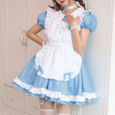 Maid Cosplay Costume Black Lolita Dress Short Sleeved Sweetheart