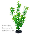 Artificial Aquarium Plants Green Plastic Underwater Fish Tank Decor