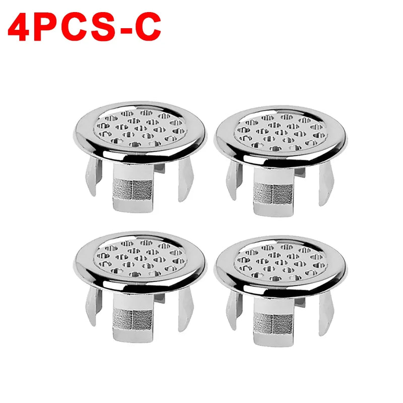 Sink Overflow Ring Cover Bathroom Basin Round Plastic Replacement