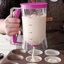 900mL Pancake Batter Dispenser With Measuring Labels For Baking