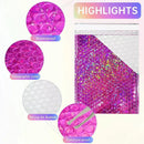 50Pcs Holographic Bubble Mailer Rose Red Padded Envelopes For Shipping
